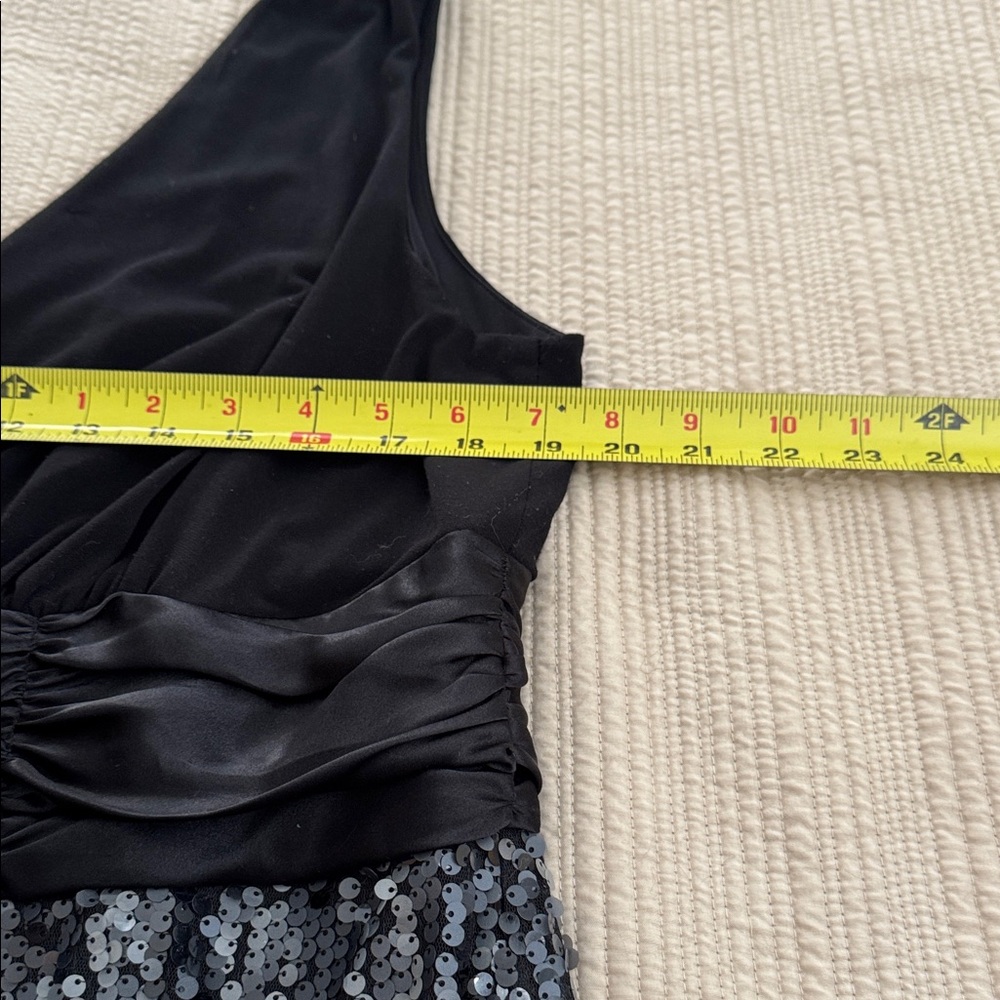 Dressbarn Elegant Black and Silver Mini Dress - Picture 8 of 10